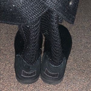 Black tall Ugg boots size 8